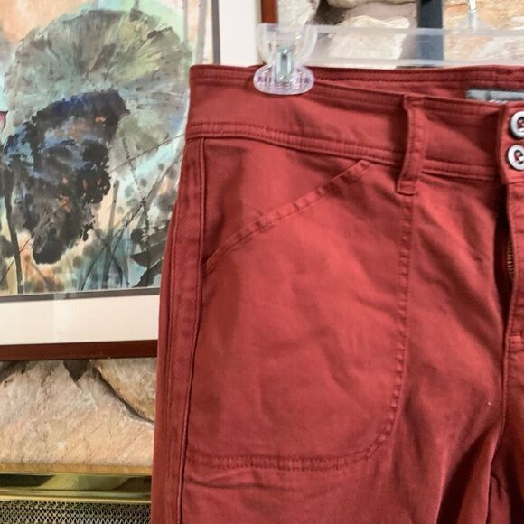 NWT Torrid womens plus crop aviator skinny stretch twill mid rise pant color fir - Picture 4 of 9